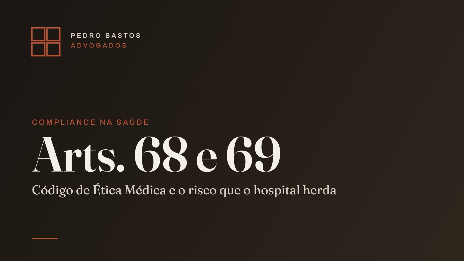Capa do artigo sobre OPME, conflito de interesse e compliance em hospitais