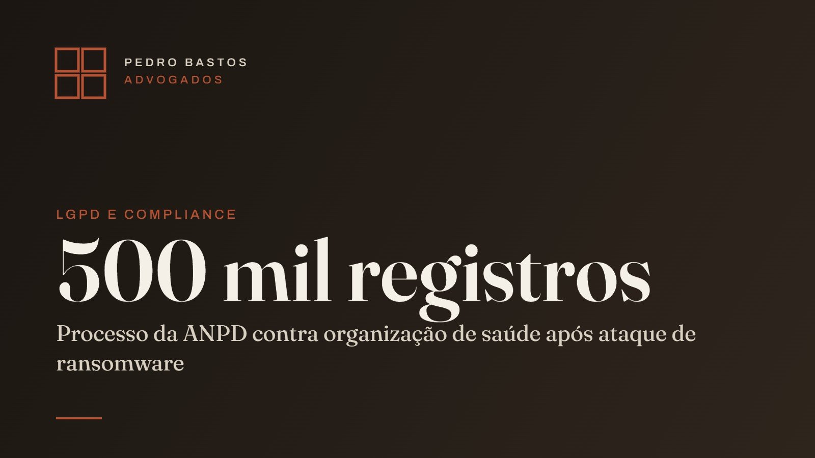 Capa do artigo sobre ransomware e proteção do prontuário em hospitais e clínicas