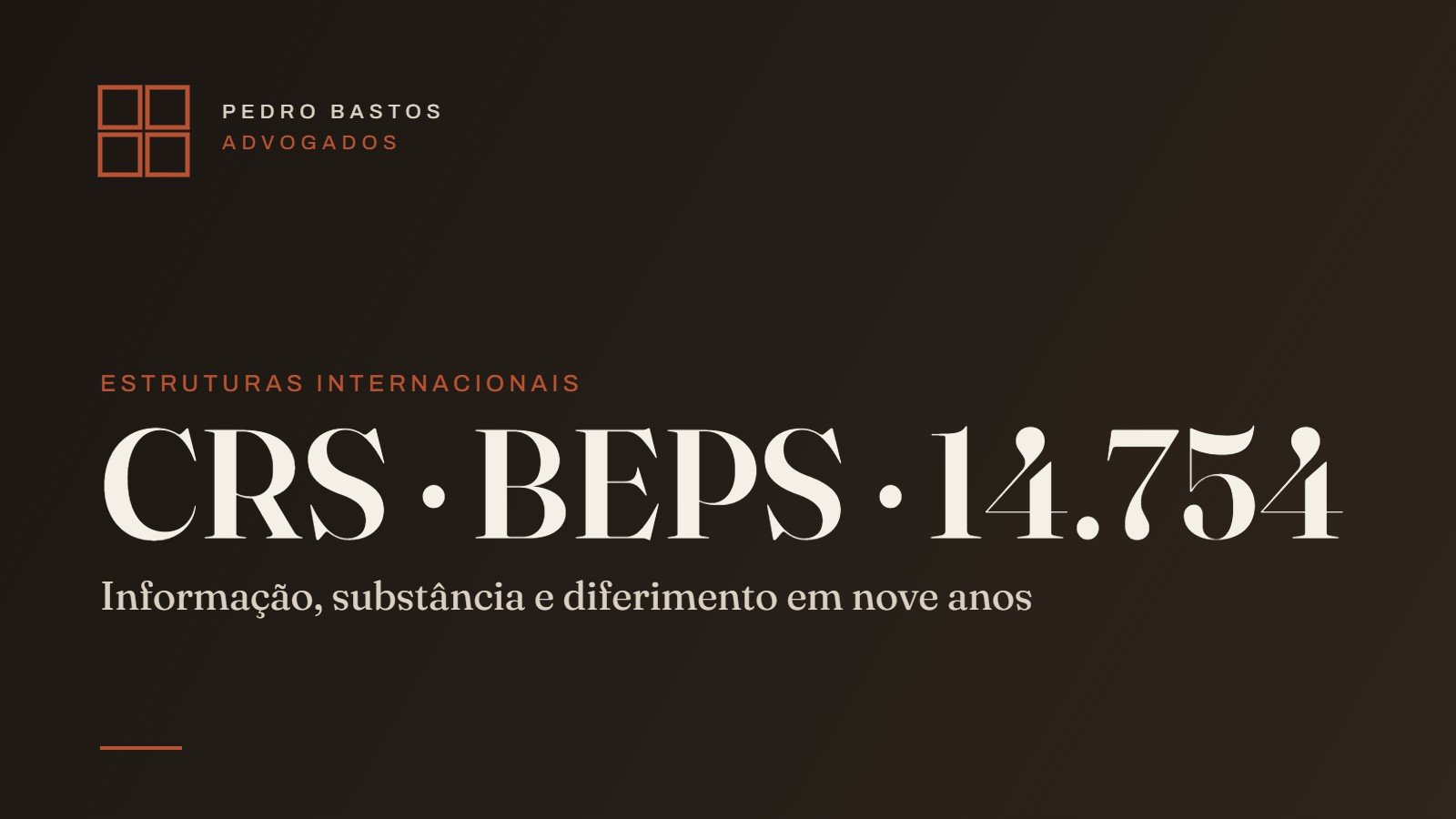 Capa do artigo sobre os três choques regulatórios nas estruturas offshore: CRS, BEPS e Lei 14.754