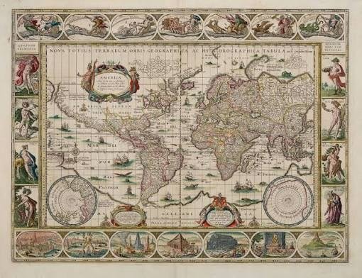 Mapa-múndi holandês do século XVII, Nova Totius Terrarum Orbis Geographica Ac Hydrographica Tabula